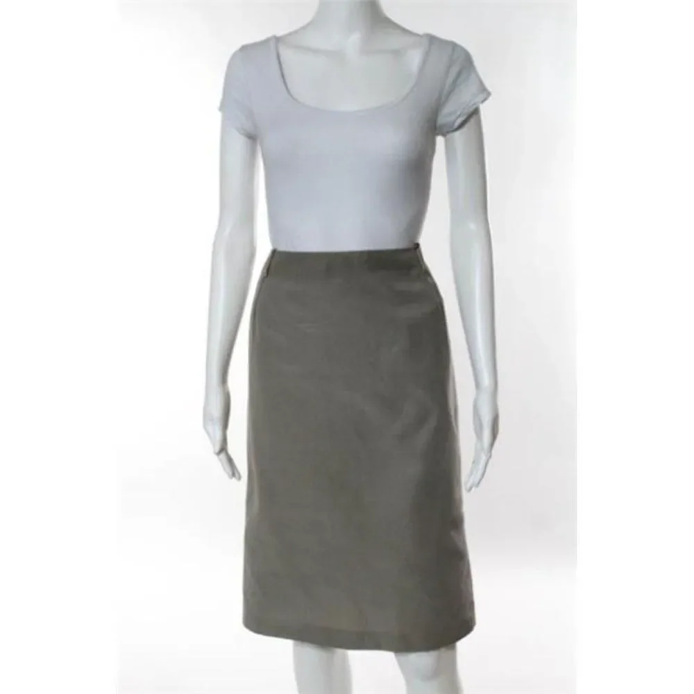Gucci Vintage Light Tan Straight Pencil Skirt Size IT 42 - Picture 3 of 10